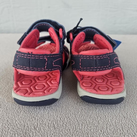 Timberland Adventure Seeker 2-Strap Sandal Navy Pink Toddler SZ 6 Hook & Loop - Picture 7 of 12